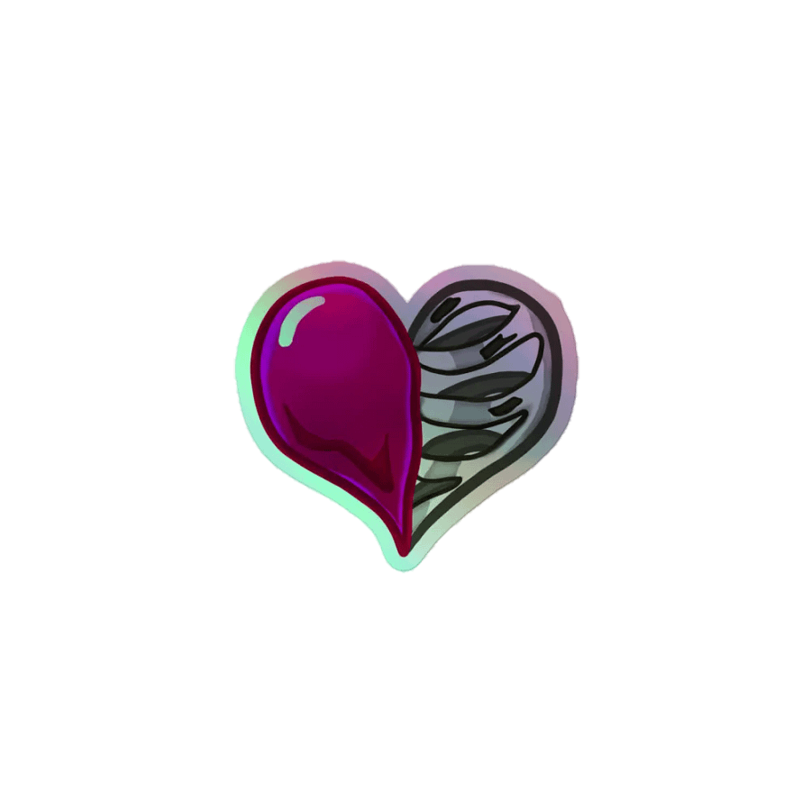 Holographic Heart Sticker product image (2)