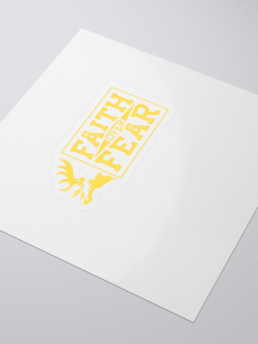Fatih Over Fear - Yellow - Sticker product image (3)