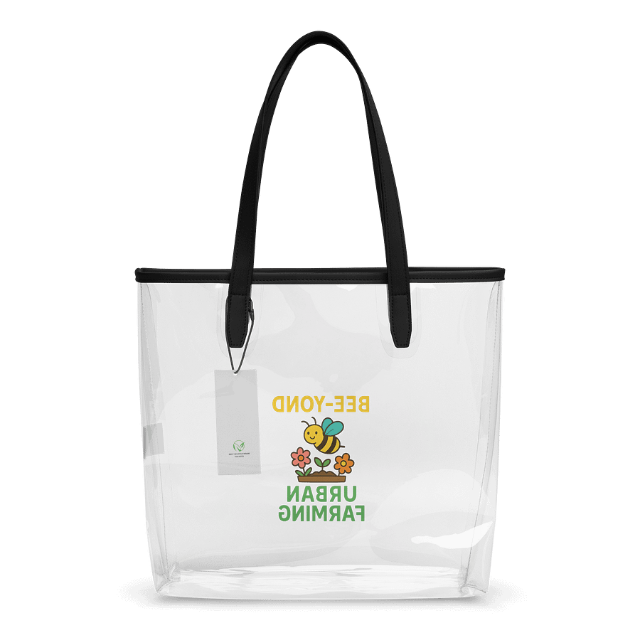 Bee-Yond Urban Farming Clear Tote Bag product image (2)