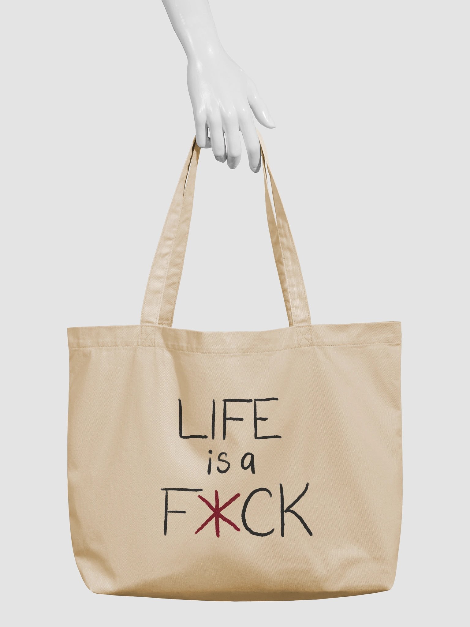 LIFE IS A F*CK I WISH YOU LUCK Tote product image (6)