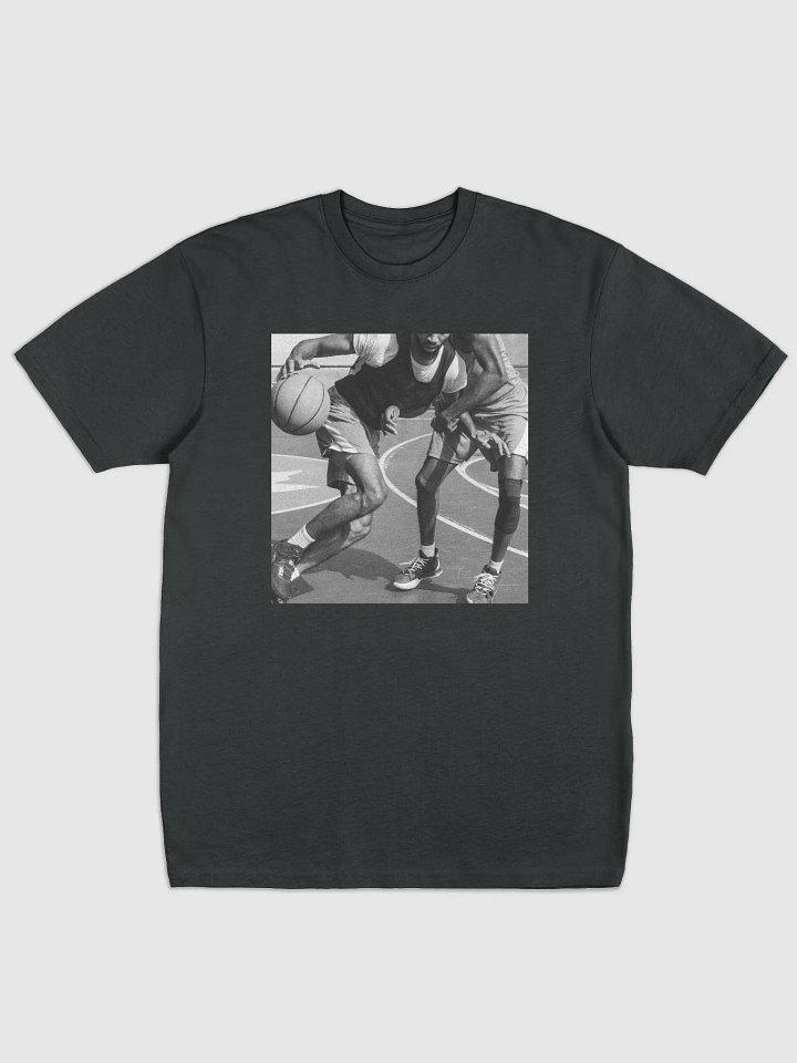 "Streetball" Basketball Graphic Cotton Heritage Premium Heavyweight Tee - 04235 product image (1)