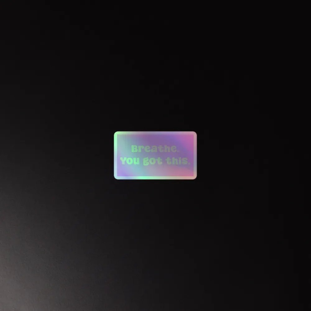 Breathe - Holographic Sticker product image (4)
