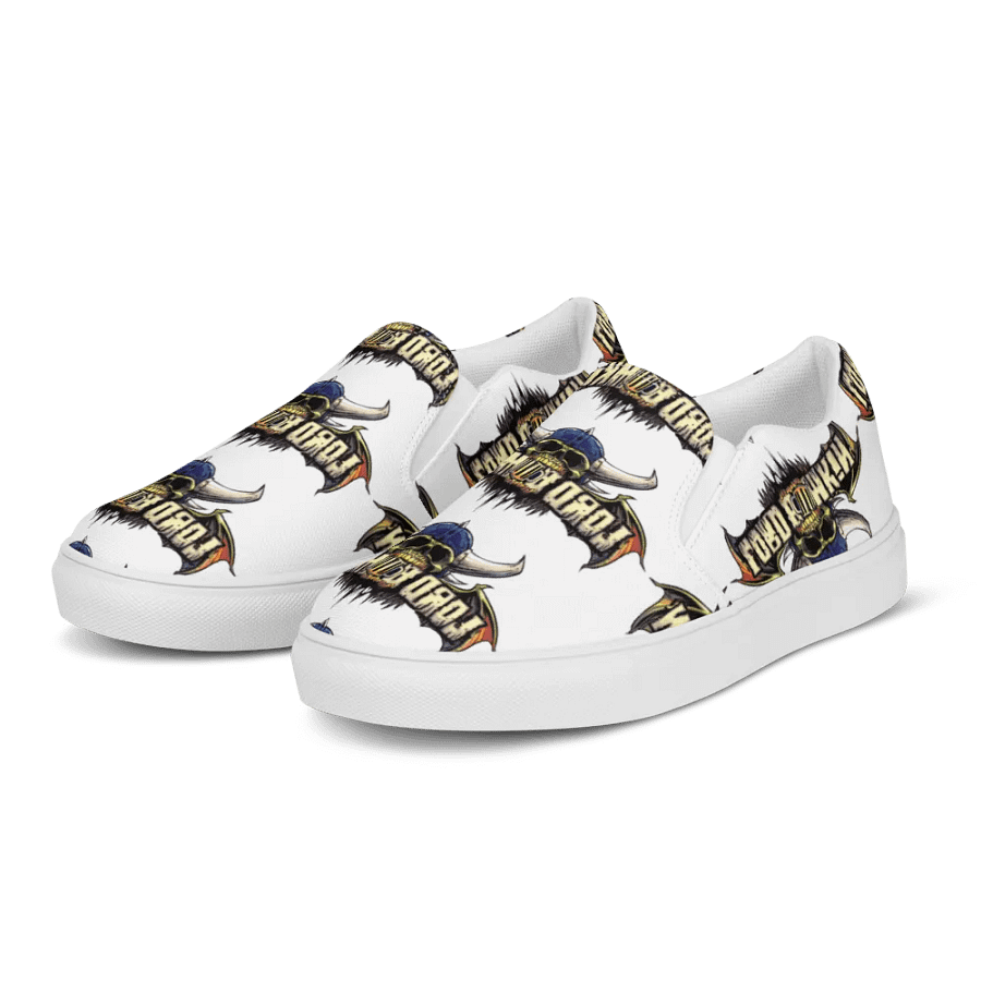 Halloween logo sweathercanvas slip-ons women product image (3)