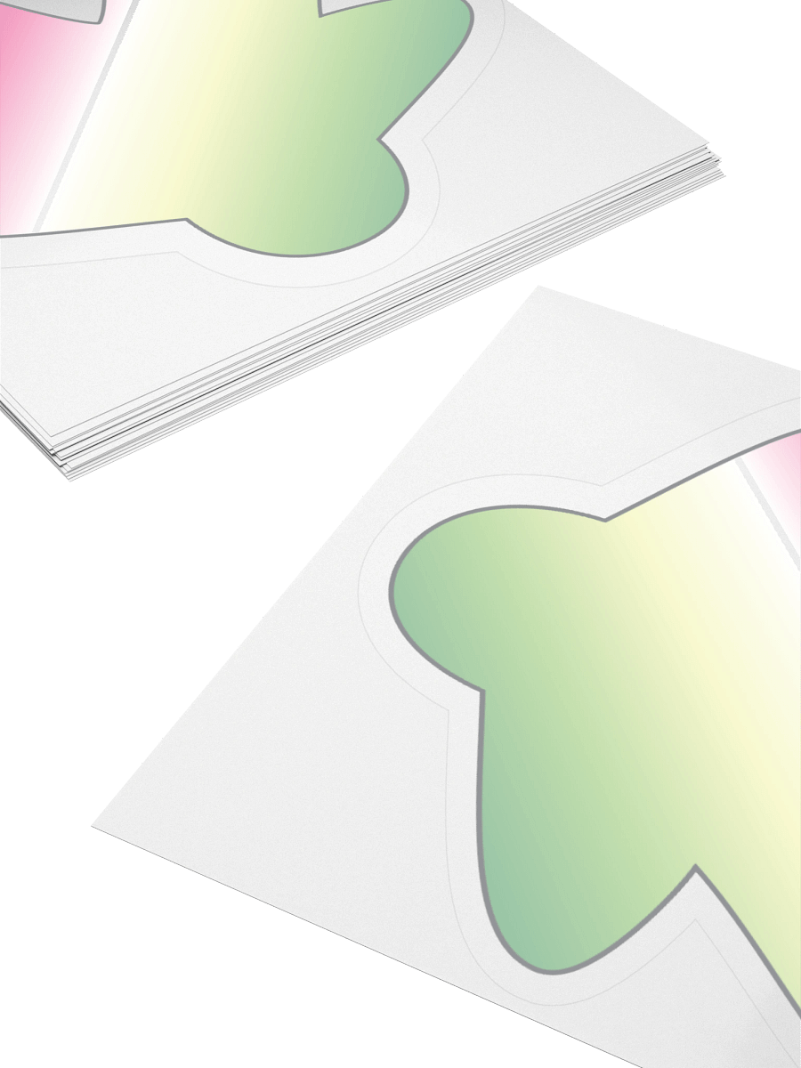 Genderfae Pride Gradient Meeple Sticker product image (11)