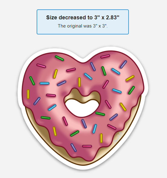 Donut Heart Magnet product image (1)