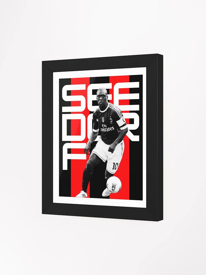 Clarence Seedorf BW AC Milan Name Art Framed Print product image (1)
