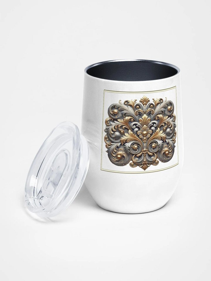 Ornate Floral Wine Tumbler product image (2)