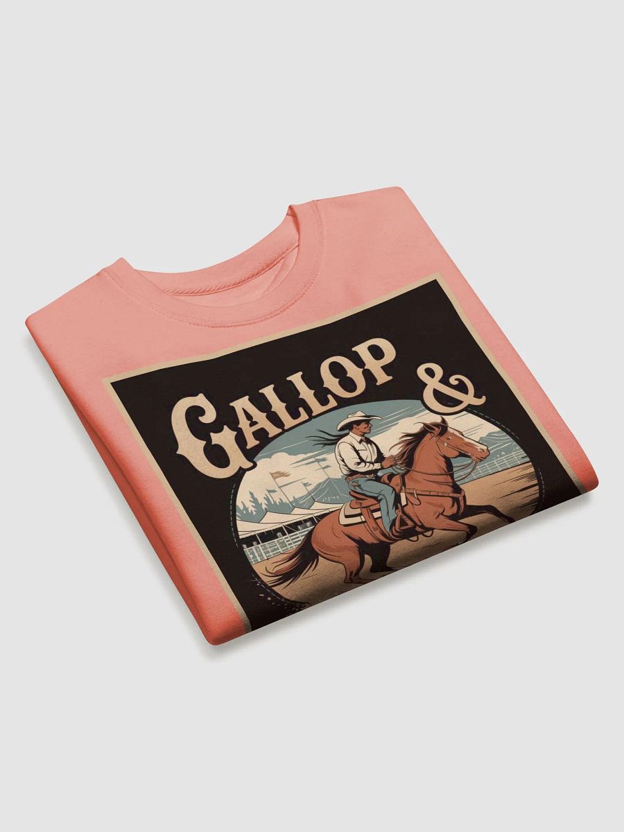 "GALLOP & GUZZLE" premium cotton sweatshirt product image (3)