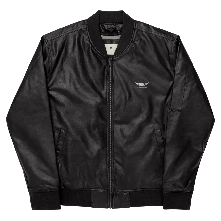 Shadowplay Faux Leather Bomber product image (8)