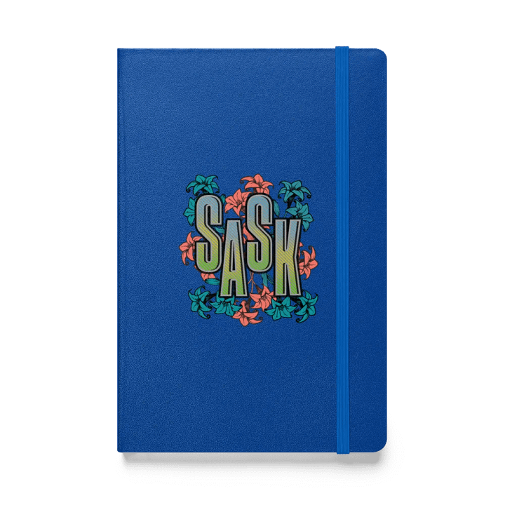 Sask Saskatoon Saskatchewan Floral Hardcover Bound Journal product image (1)