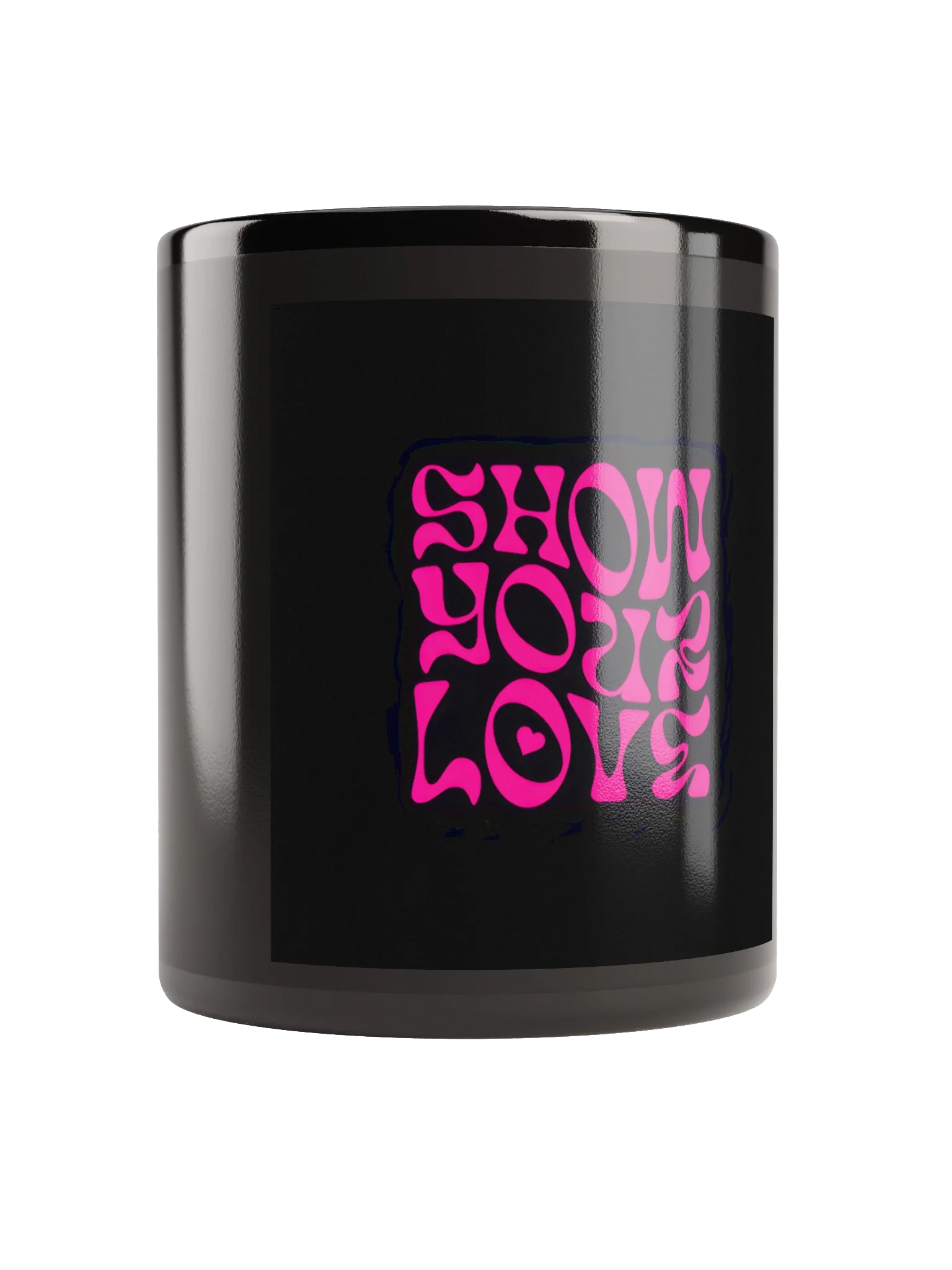 Retro Love Wave Black Mug product image (1)