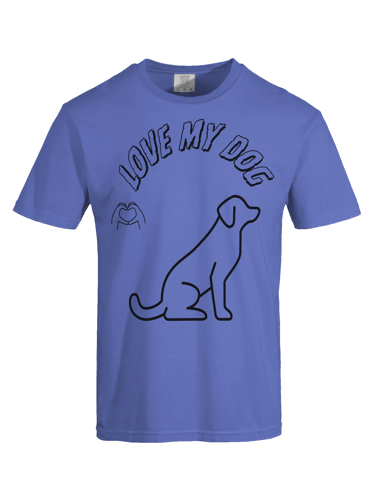 Love My Dog Heavyweight Cotton T-Shirt product image (98)