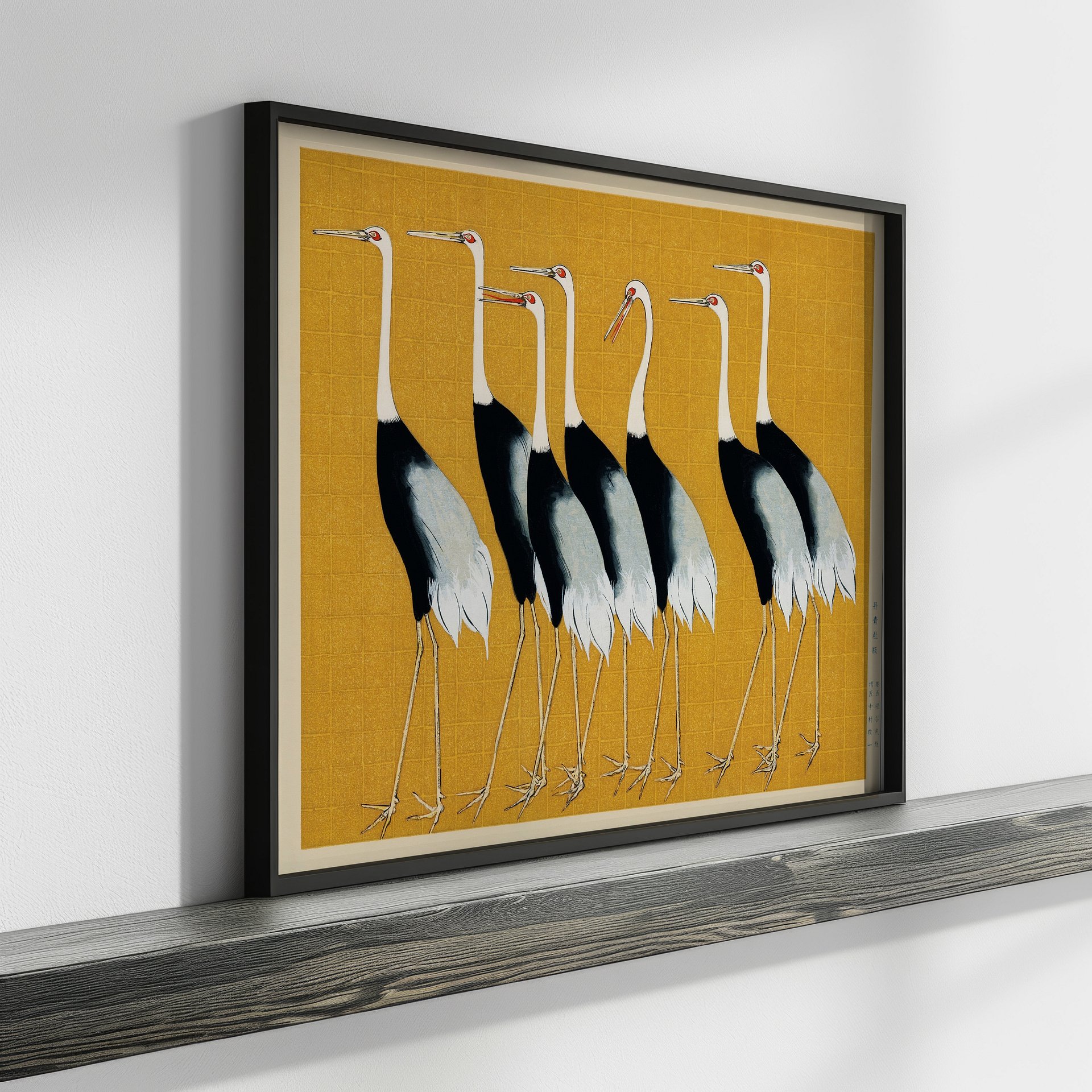 Red Crowned Cranes by Ogata Korin Vintage Japanese Woodblock Print product image (22)
