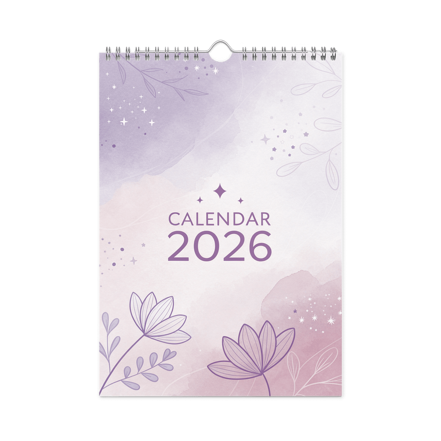 FLORAL INSPIRATIONAL QUOTES WALL CALENDAR 2026 product image (3)