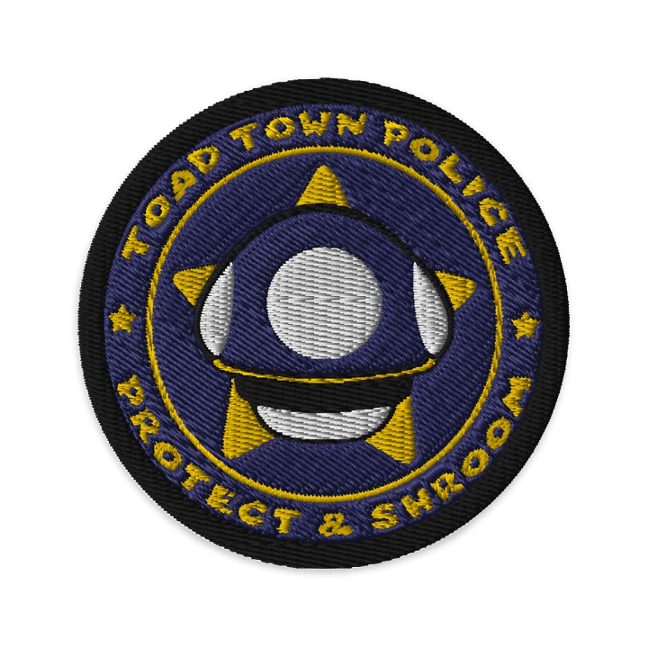 Toad Town Police Emblem Patch product image (1)