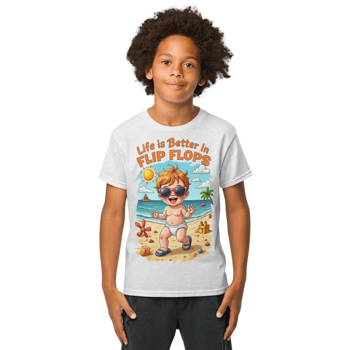 Life is Better in Flip Flops Youth Tee product image (9)