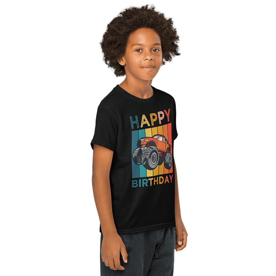 Happy Birthday (Monster Truck) T-Shirt For Kids product image (12)