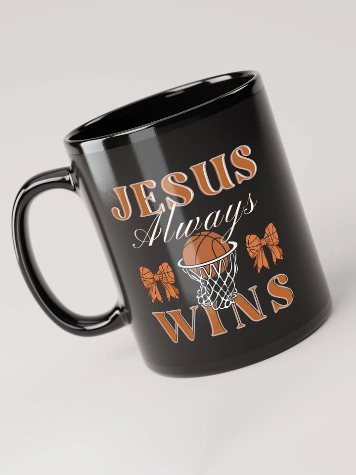 Jesus Always Wins Basketball Ceramic Mug product image (2)