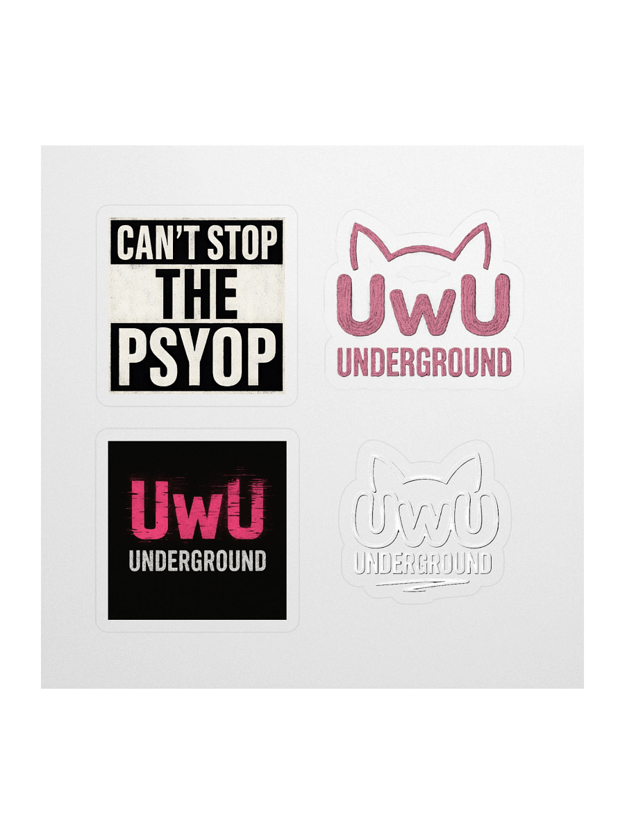 UwU Underground - Lappie Stickers product image (1)