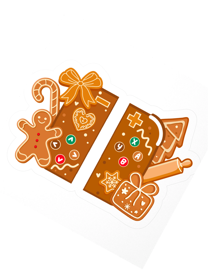 Gingerbread Controller Sticker product image (2)