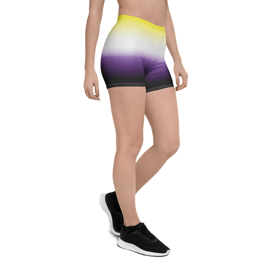 Non-binary Pride Gradient Bike Shorts product image (6)