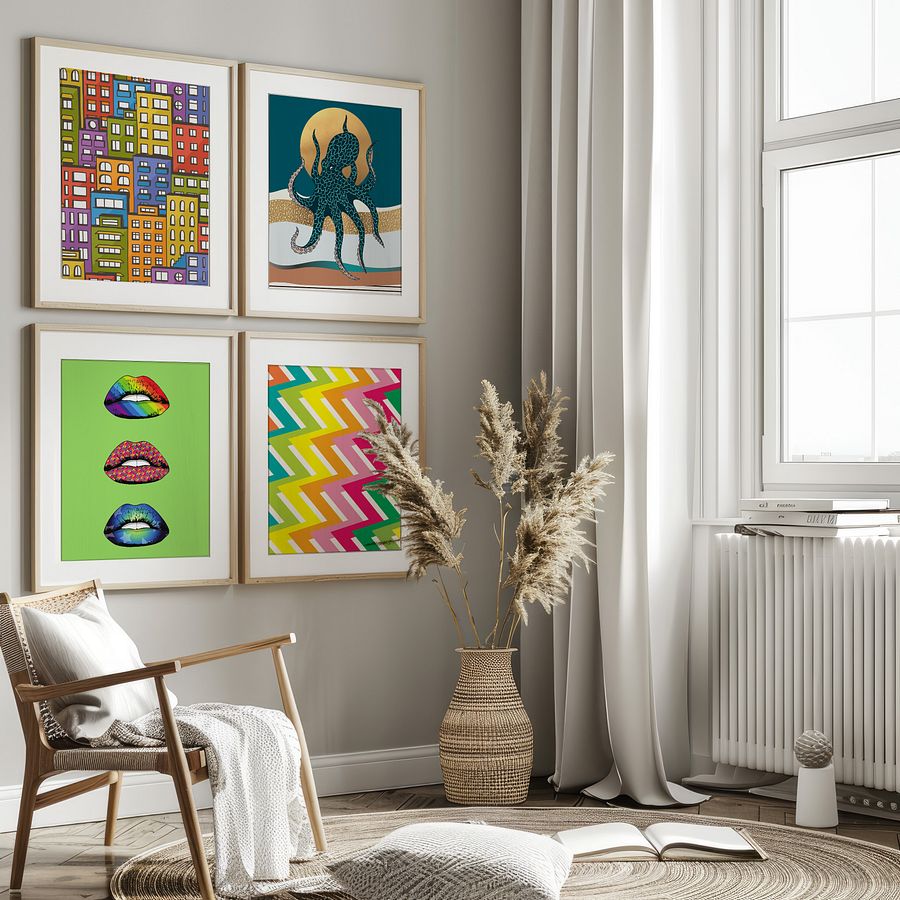 Eclectic Pop Art Gallery Wall Set of 10 DIGITAL Prints product image (3)