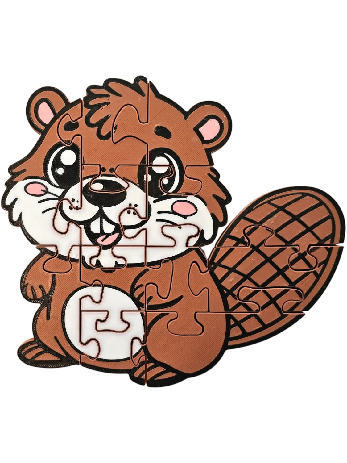 Beaver 3D Printed Puzzle – A Hands-On Interactive Experience! product image (1)