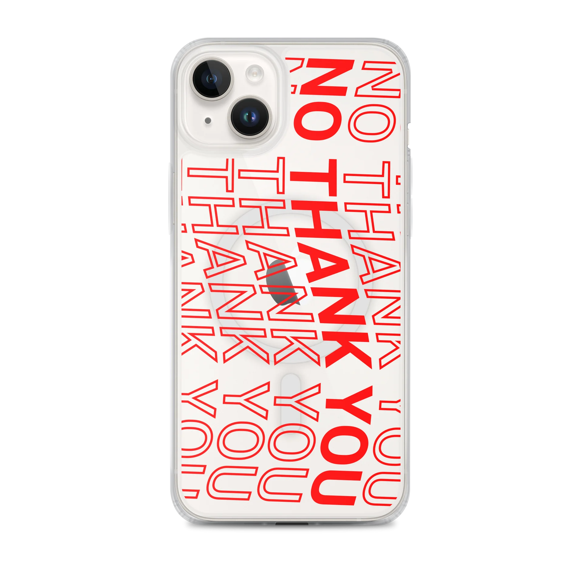 No Thank you iPhone Case product image (1)