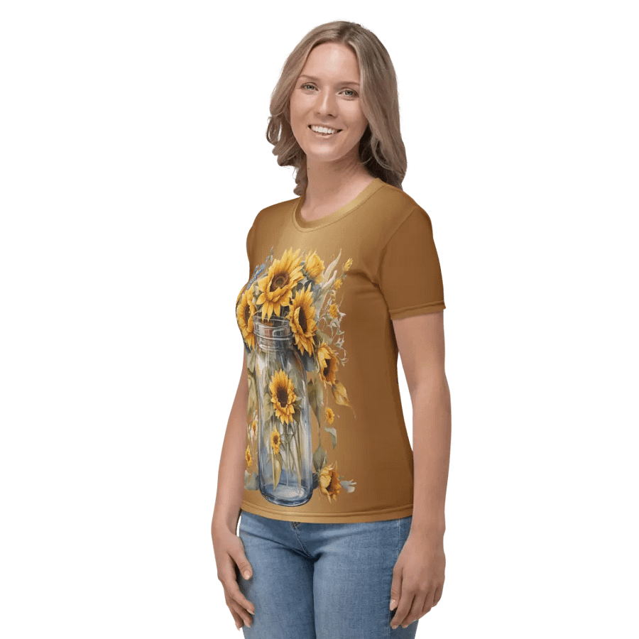Floral Themed All Over Print T-shirt product image (4)