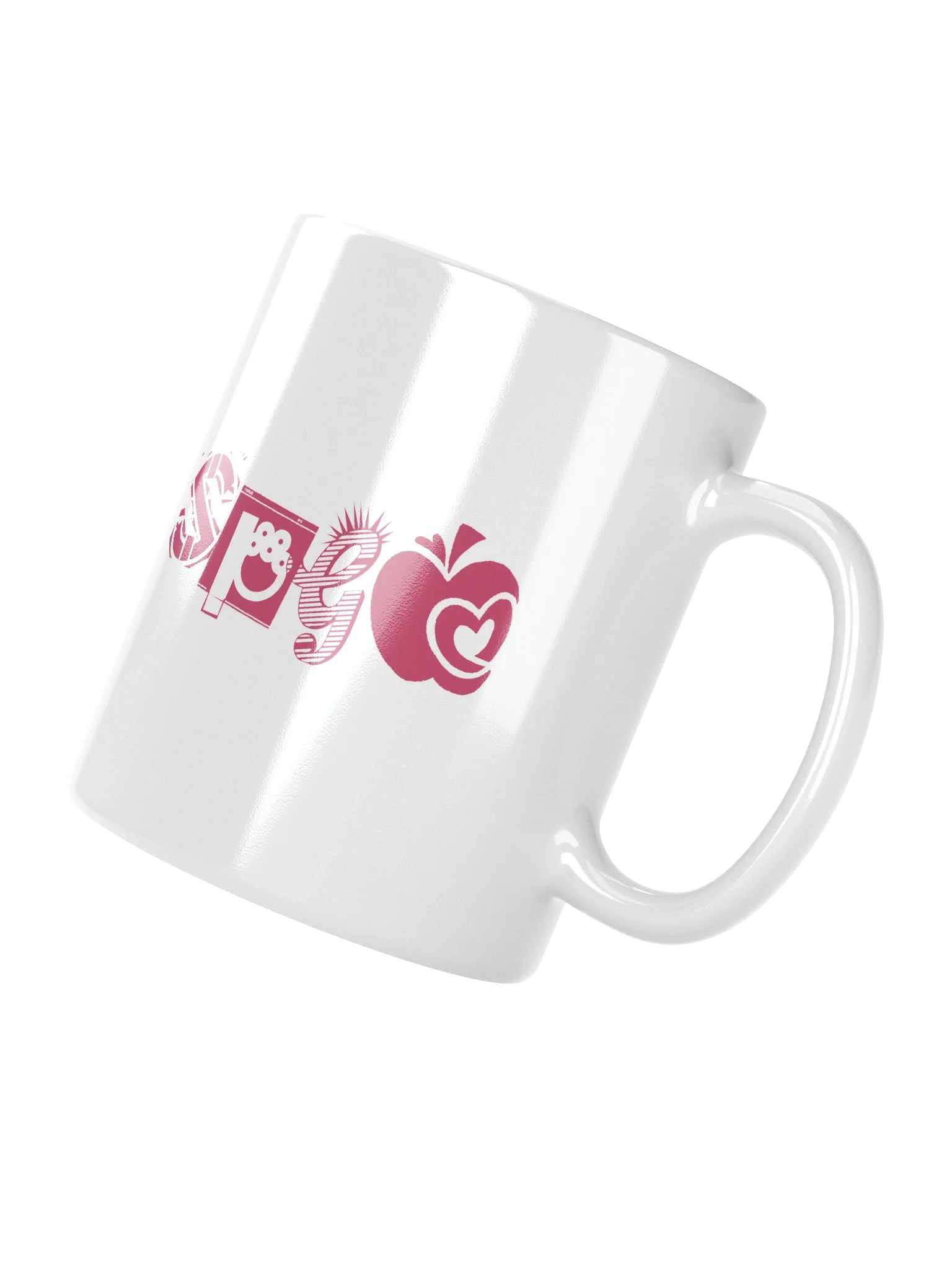 PINK/WHITE LIKE MUG product image (8)