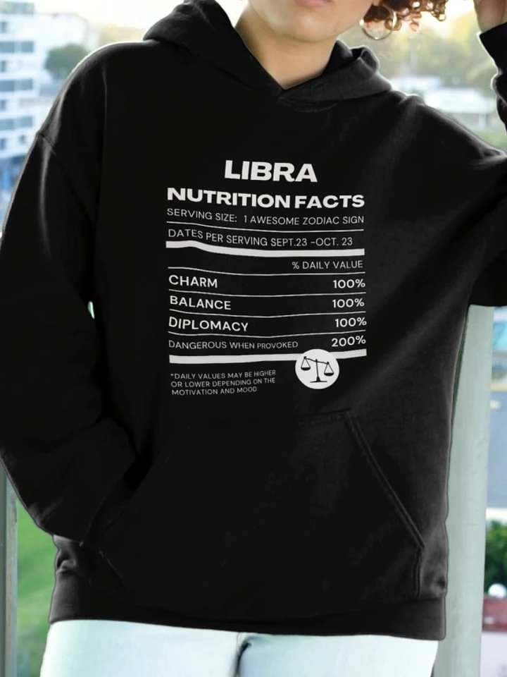 Libra Nutrition Facts Hoodie product image (1)