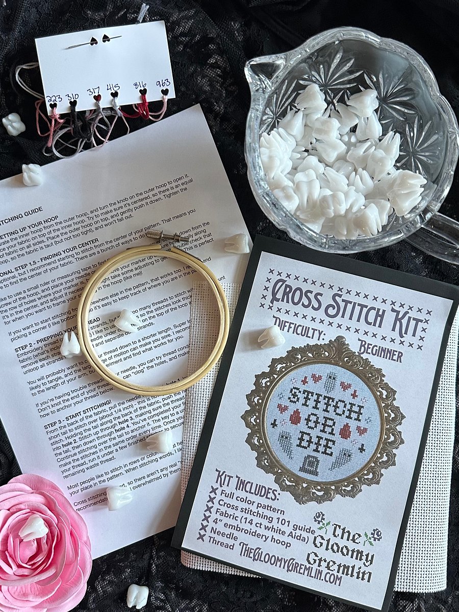 Stitch or Die - Cross Stitch Kit product image (2)