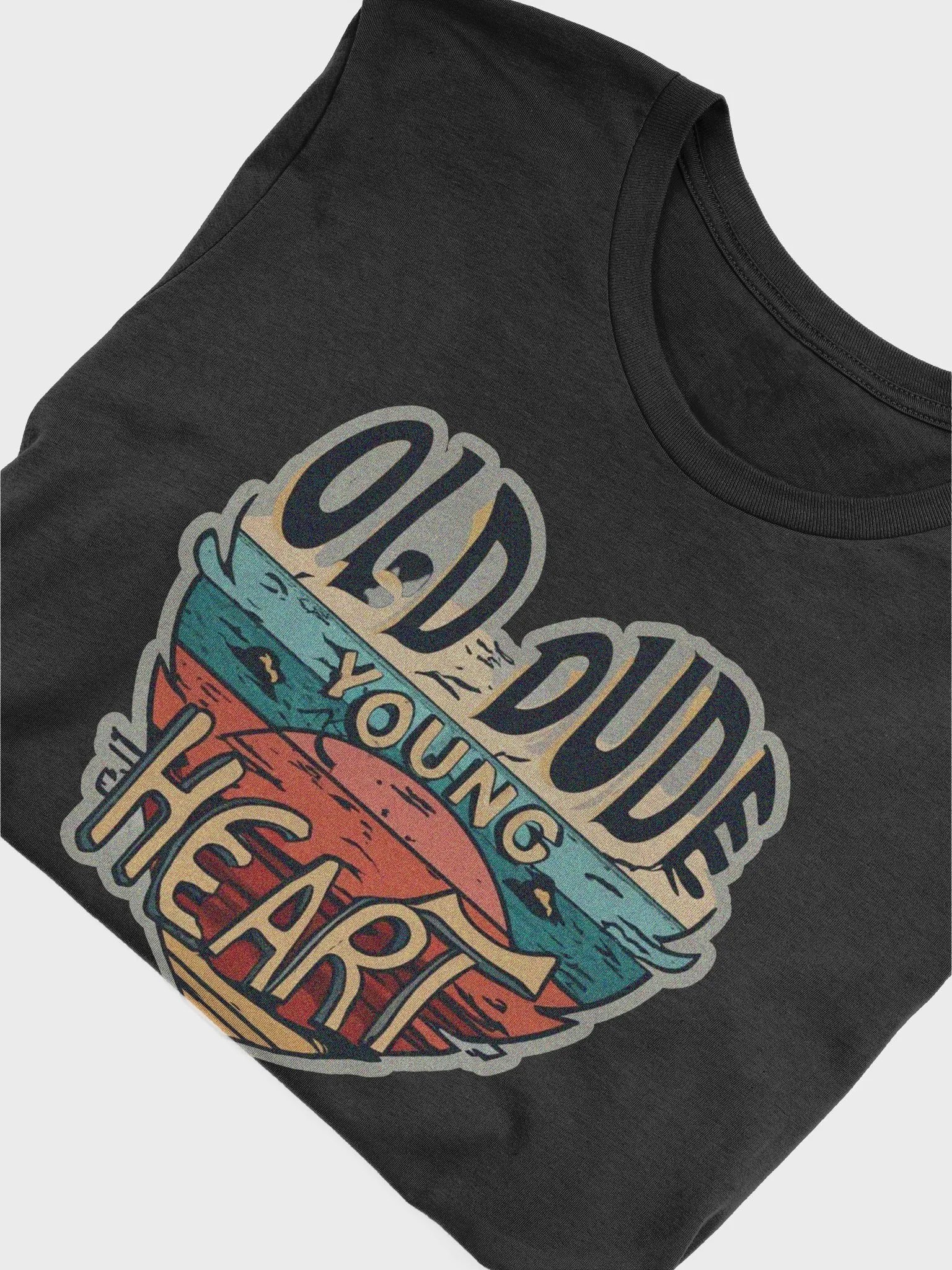Old Dude Young Heart Supersoft T-Shirt product image (5)