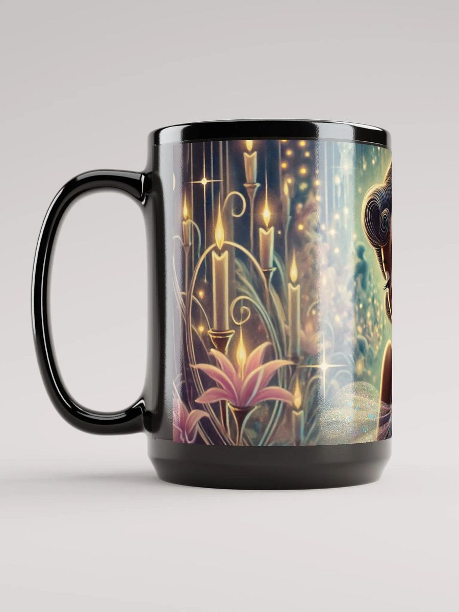 Crystal Beauty Mug- Glossy Black 15 oz Coffee Cup product image (6)