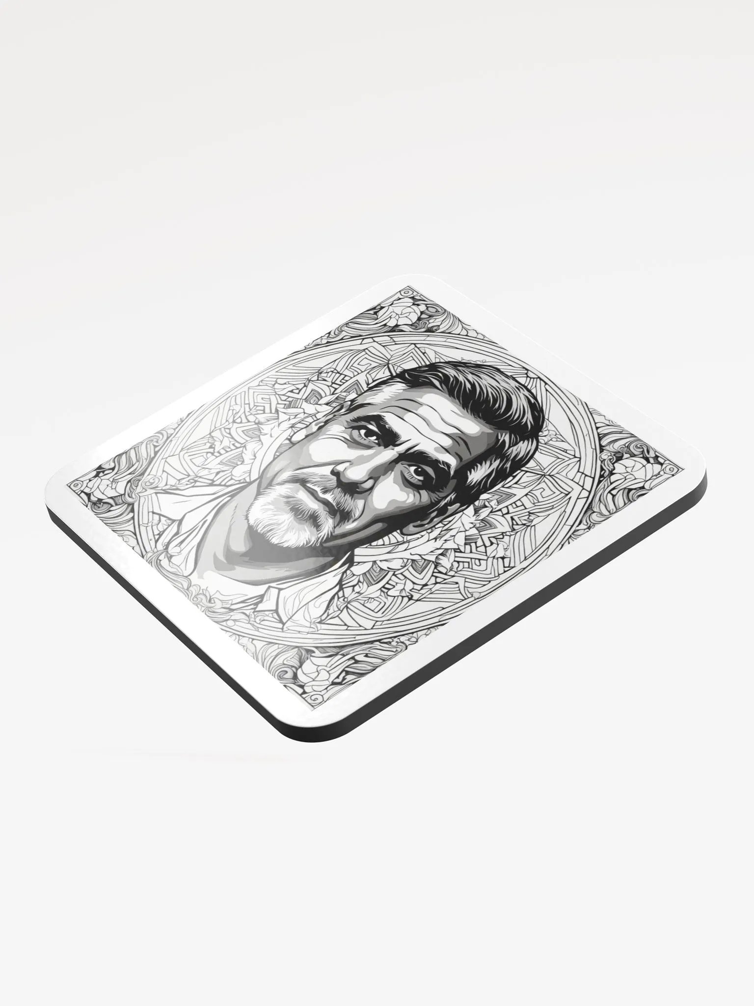 Geometric Portrait Cork Coaster Set product image (3)