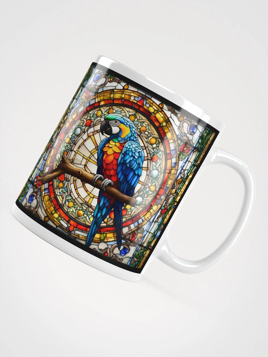 #002 - Blue Throated Macaw Stained Glass Mug product image (8)