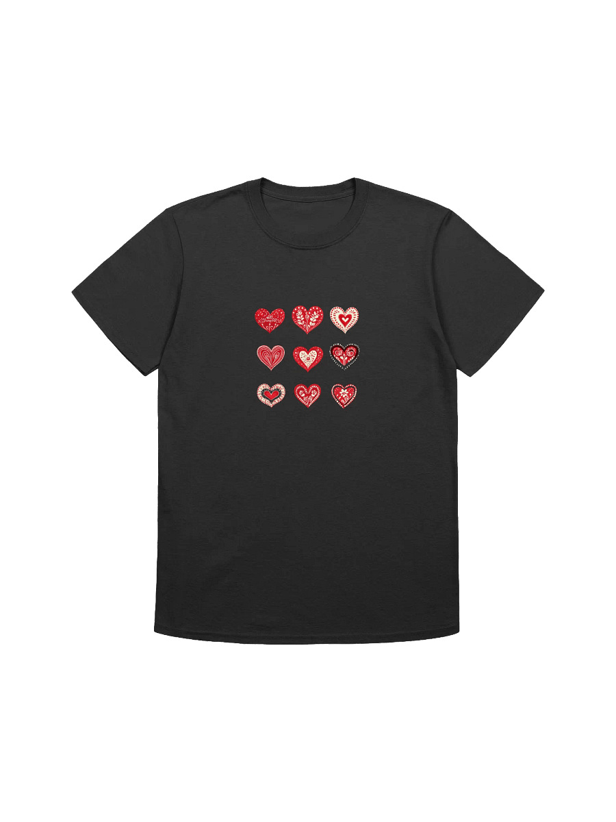 Folk Style Hearts For Valentine’s Day Unisex T-Shirt product image (1)