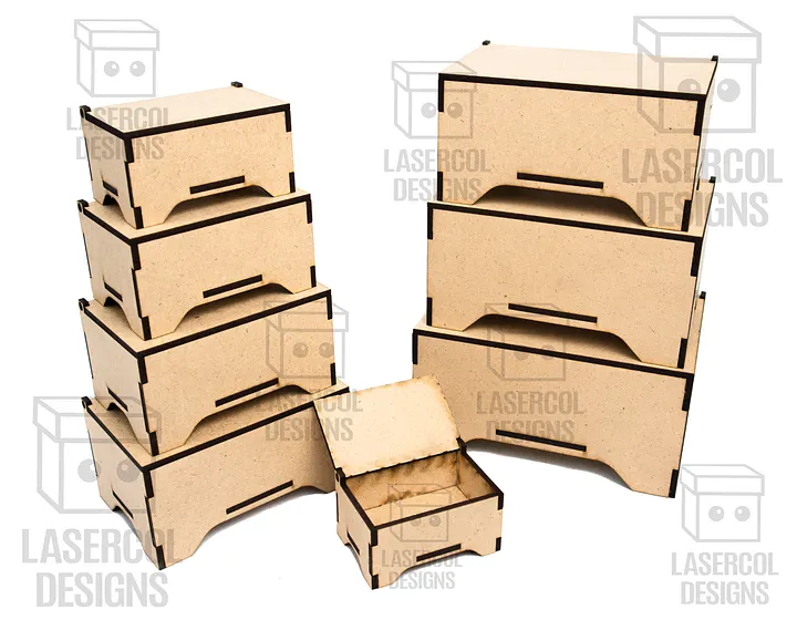 Boxes Bundle (Set 5-6-7-8) - Laser Cut Files product image (2)