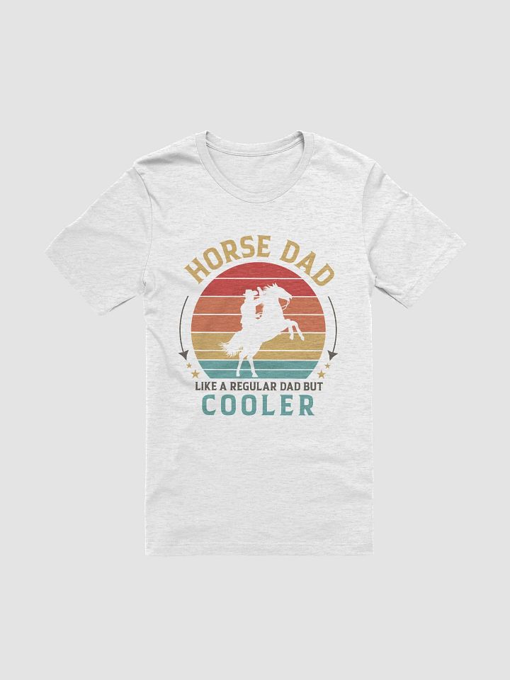 "Horse dad" t-shirt (light background) product image (1)