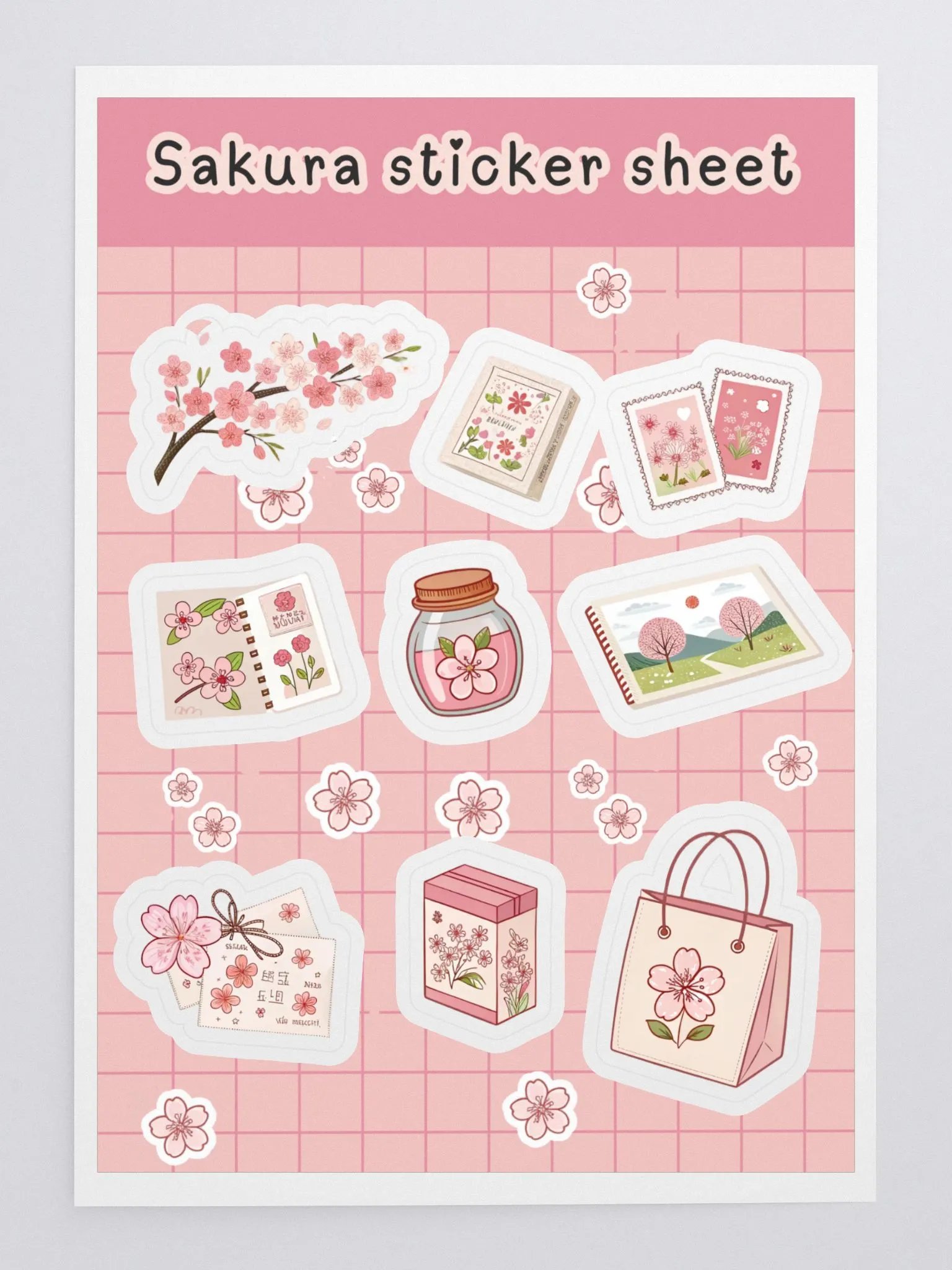 Cherry Blossom Delight Sticker Sheet product image (3)