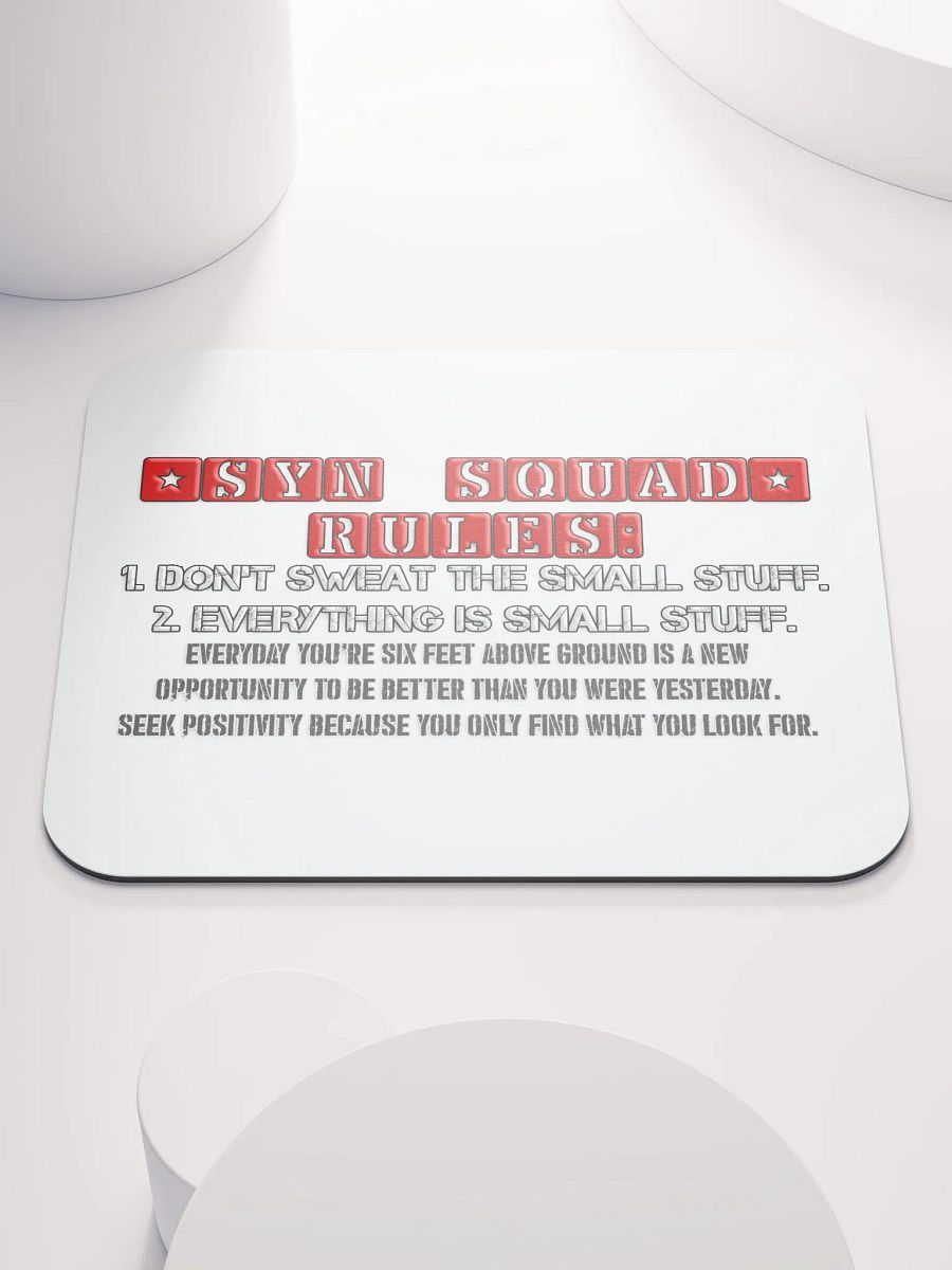 Synisisms Collection - 2 Rules Mouse Pad product image (1)