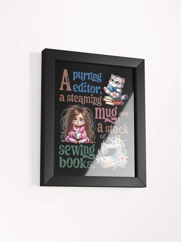 Purring Editor Framed Poster product image (23)