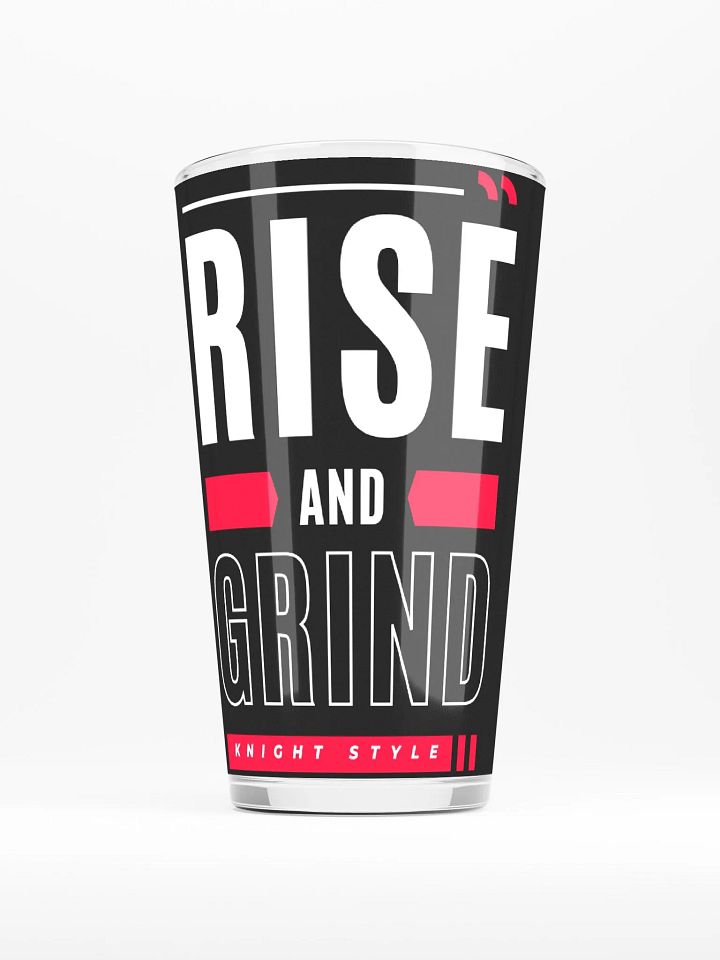 Rise and Grind Shaker Pint Glass product image (1)