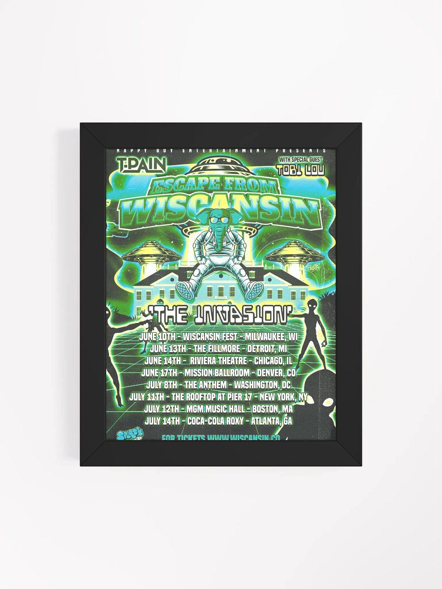 Framed Invasion Tour Poster product image (7)