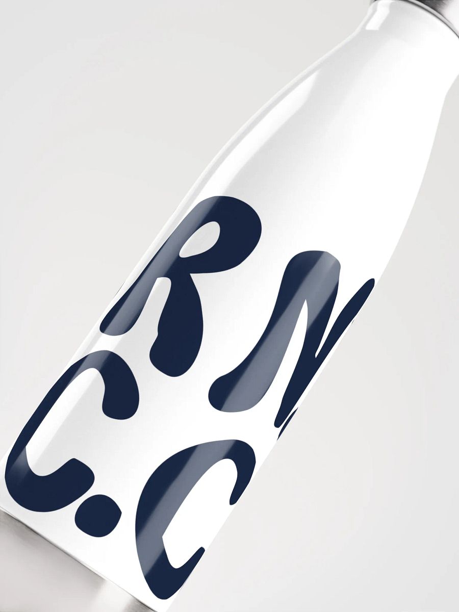 BRN.2C.C.™ | Stainless Bottle | Navy on White 💧 product image (5)