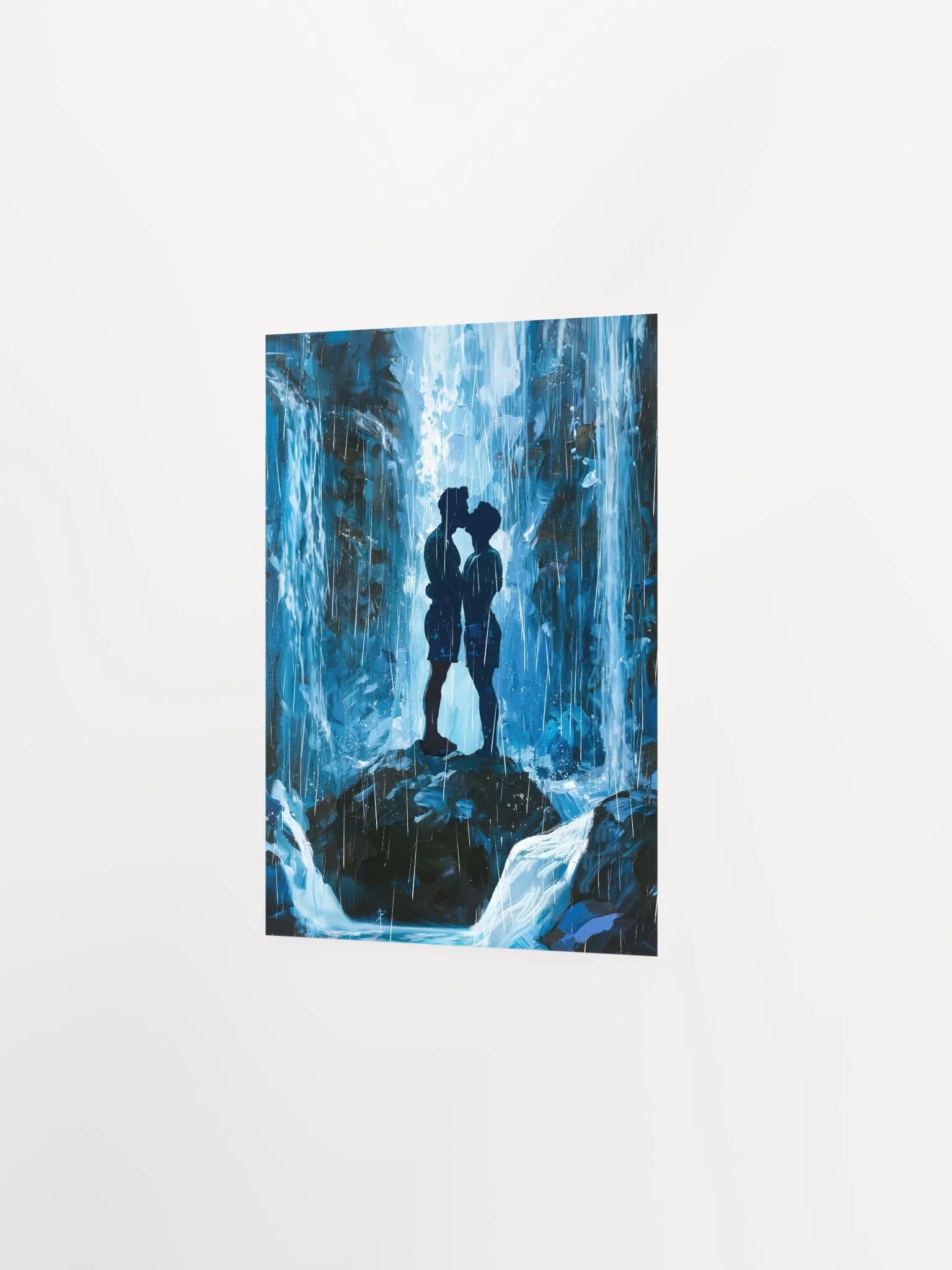 Kiss Beneath The Waterfalls - Gay Art Studio Art Print product image (2)