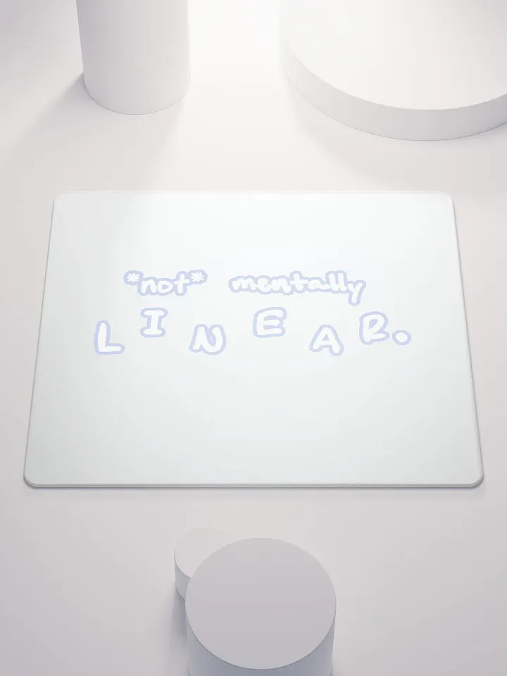 *not* mentally linear (lined design, #BDCAEF) mouse pad product image (1)