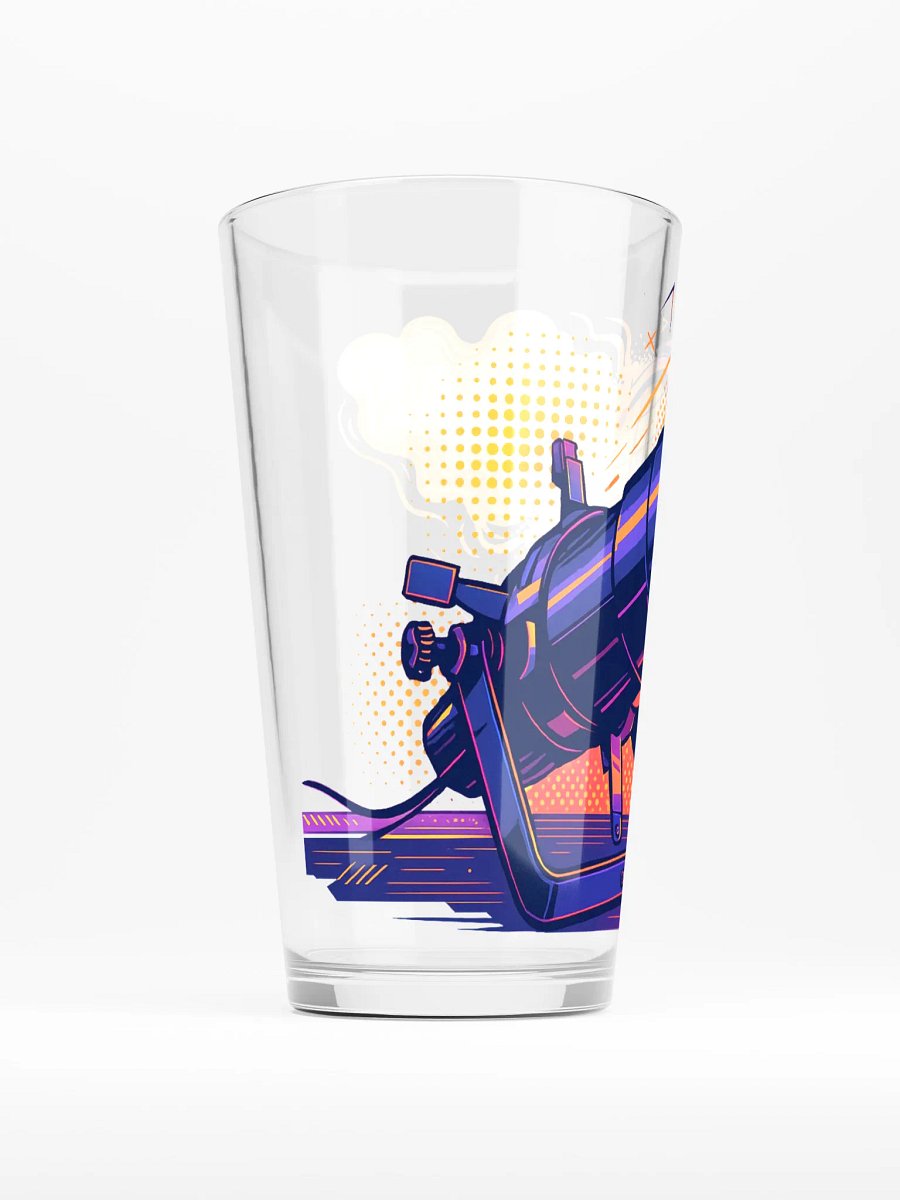 Theatrically Jerry: "Stylized Ellipsodial Profile" Light Pint Glass product image (2)