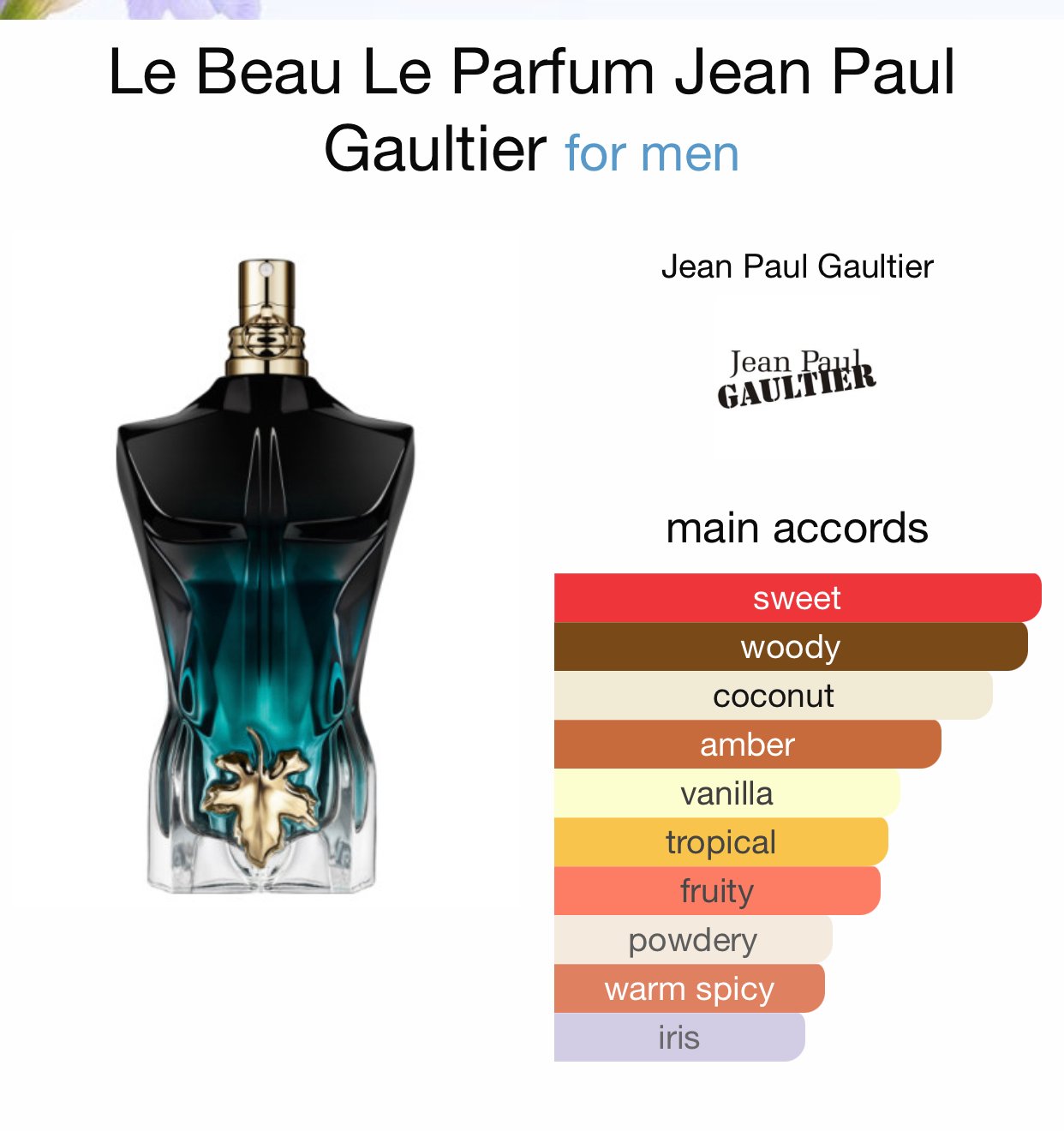 Jean paul gaultier le beau le parfum product image (5)