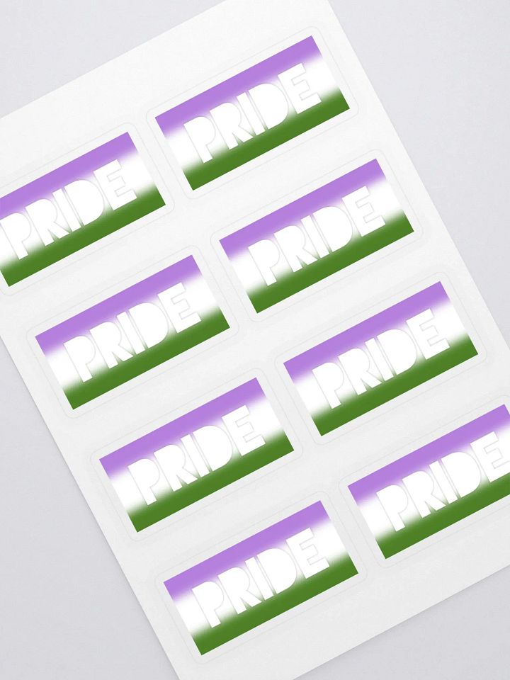 Gender Queer Pride On Display - Stickers product image (1)